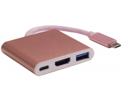 Type-C to USB 3.0/HDMI/Type-C Charging Adapter