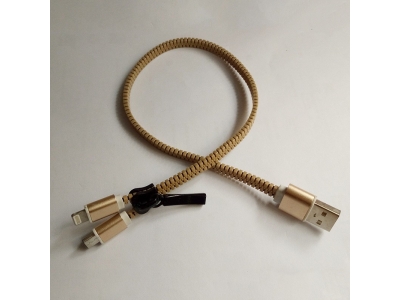 USB2.0 A Male to Micro B 5Pin&iphone charging cable