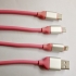 3 In 1 USB  Charging Cord,Multi Function Mobile USB Cable