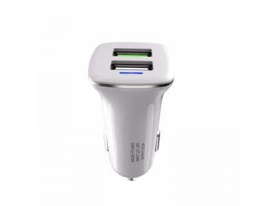 Quick Charge 3.0 2 Port  USB Car Charger