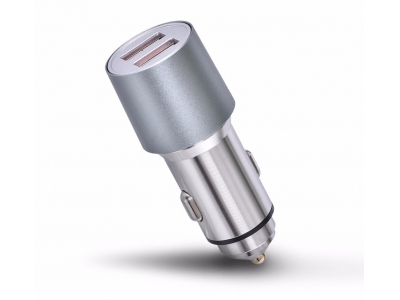 Metal dual usb fast qc3.0 QC 3.0 car charger