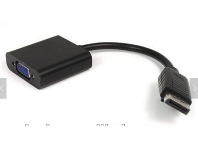 DP to VGA Female Adapter Cable Converter