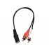 3.5mm stereo female to 2 rca male cable