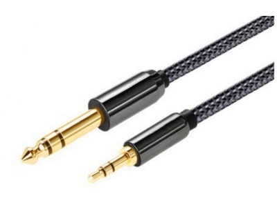 3.5mm to 6.35mm audio extension speaker cable