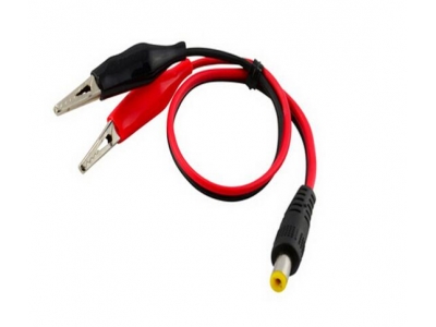 12-24V alligator clip to dc plug test cable