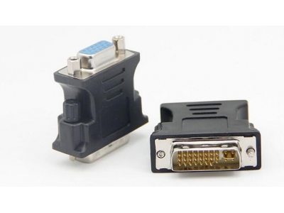 Right Angled 90 Degree VGA SVGA Female To DVI 24+5 male DVI to VGA Adapter