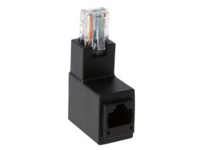 90 Degree Male to Female RJ45 adapter