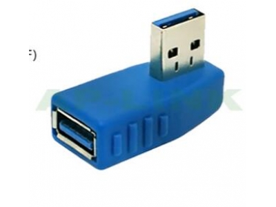 90 Degree Right Angle AM to AF Extension USB 3.0 Adapter