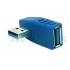 90 Degree Right Angle AM to AF Extension USB 3.0 Adapter