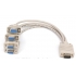 DB9 Male to 4 DB9 Female  RS232 Serial Cable