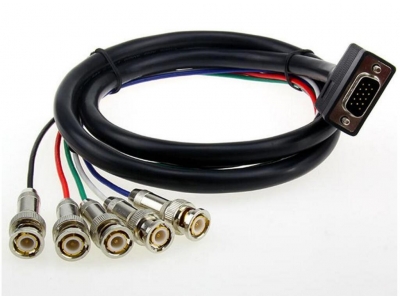 VGA to 5 BNC splitter cable