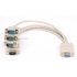 DB9 Female to 4 DB9 Male  RS232 Serial Cable