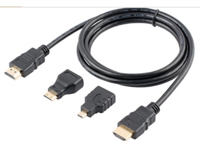 3 in 1 Mini Micro HDMI to HDMI Cable