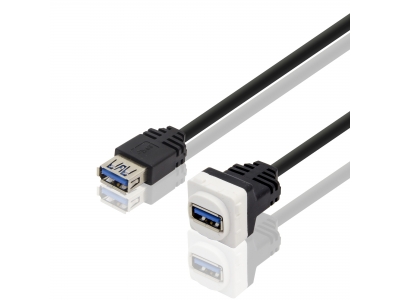 USB 2.0 A Female to A Female jack cable usb keystone cable