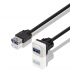 USB 2.0 A Female to A Female jack cable usb keystone cable