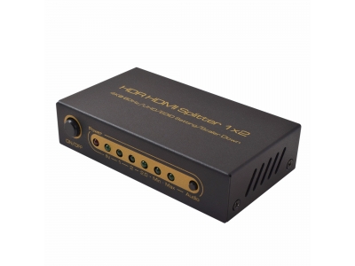 HDR HDMI Splitter 1x2  4K@ 60Hz /UHD/EDID Setting/Scaler Down