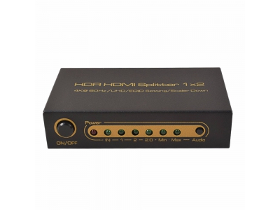 HDR HDMI Splitter 1x2  4K@ 60Hz /UHD/EDID Setting/Scaler Down