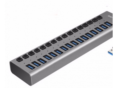 USB 3.0 HUB with 16 Ports USB 3.0 Ports for Data Transfer