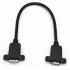 ​HDMI Cable A Type  Female lvds Extension Cable with Screw nuts holes HDMI Lock Panel Mount Cable