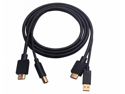 HDMI & USB Extension Cable USB+HDMI Cable for Car Audio Bike Boat Motorcycle Lead Dashboard Cable