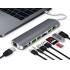 USB C Hub 9 in 1 Card Reader Charging Station USB-C Hub 9-in-1 Type C Adapter with USB 3.0 HDMI SD TF 3.5AUX RJ45 PD converter