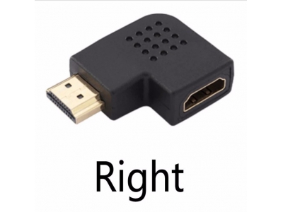 Right 90 degree HDMI Female to Male Angled Adapter