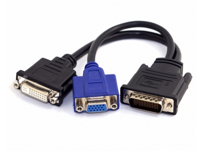 DMS-59 to dual VGA adapter cable video Y splitter cable for Dell OG9438