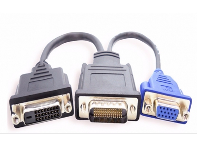 DMS-59 to dual VGA adapter cable video Y splitter cable for Dell OG9438