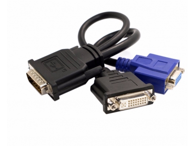 DMS-59 to dual VGA adapter cable video Y splitter cable for Dell OG9438