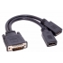 DMS-59 to Displayport splitter cable DMS59 to dual display port Y splitter cable