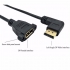 DisplayPort Male to Female DP Panel Mount extension cable with screw nut locking support 4K resolution cable