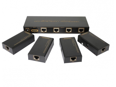 HDMI Splitter 1X4 By Single CAT