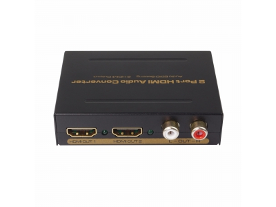 2 Port HDMI Audio Converter  Audio EDID Setting & 2 HDMI Output