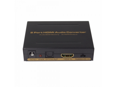 2 Port HDMI Audio Converter  Audio EDID Setting & 2 HDMI Output