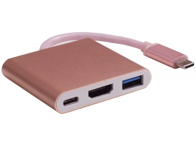 Type-C to USB 3.0/HDMI/Type-C Charging Adapter