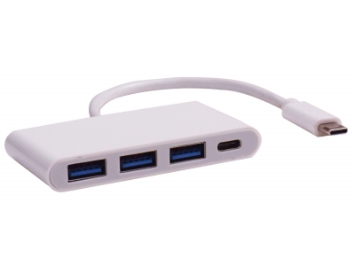 USB 3.1 Type-C to USB3.0X4+Type-C Charging HUB