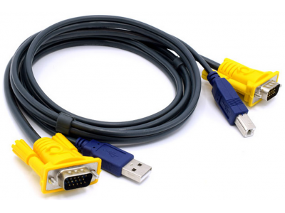 High Quality VGA AM USB2.0 printer KVM Cable