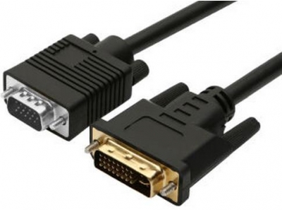 High quality 1.5m 24+5 DVI Male to VGA Female monitor cable