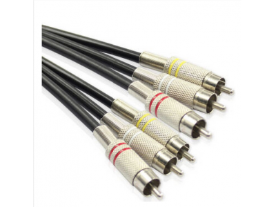 Component Audio Video Cable Male To Male 3 RCA To 3 RCA Cable