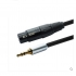 Male XLR to 3.5mm Microphone Cable for Amplifier or Mixer