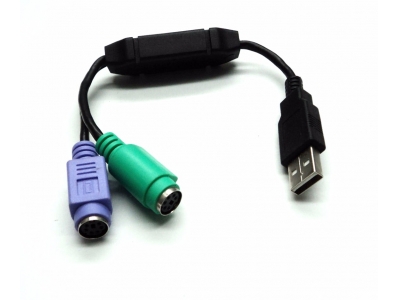 USB2.0 Male Type to PS/2 Female Cable Adapter Converter PS2 keyboard Mouse