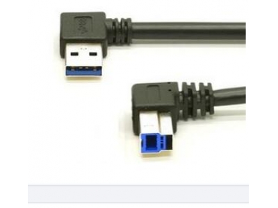 USB 3.0 Type A Male  to B Male right angle Printer Cable