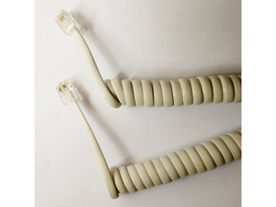 4 core 4P4C telephone Coilded cable