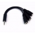 3.5MM Female to 3x3.5mm F Cable Audio Cable