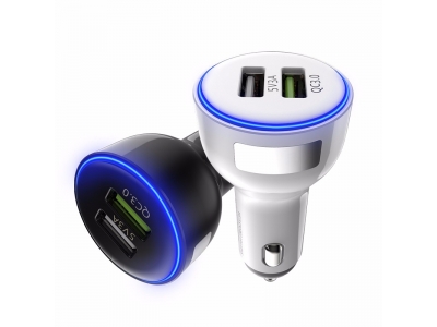QC3.0 Battery Car Charger with 5V3A 2port USB