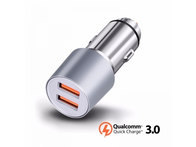 Metal dual usb fast qc3.0 QC 3.0 car charger
