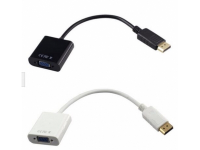 DP to VGA Female Adapter Cable Converter