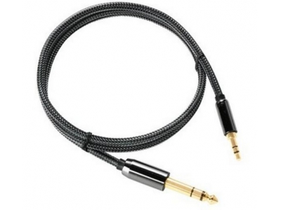 3.5mm to 6.35mm audio extension speaker cable