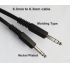 Quarter 6.3mm 1/4 inch male shielded speaker audio cable