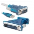 USB 2.0 to DB9/25 pin Serial RS232 Cable DB9/DB25 Adapter